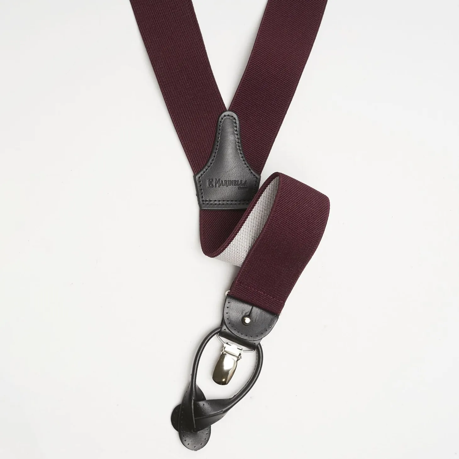 Burgundy Plain Colour Braces