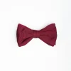 Burgundy Pre-Knotted Silk Bowtie - Solid Color