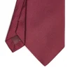 Burgundy Sartorial Jacquard Silk Tie - Solid Colours