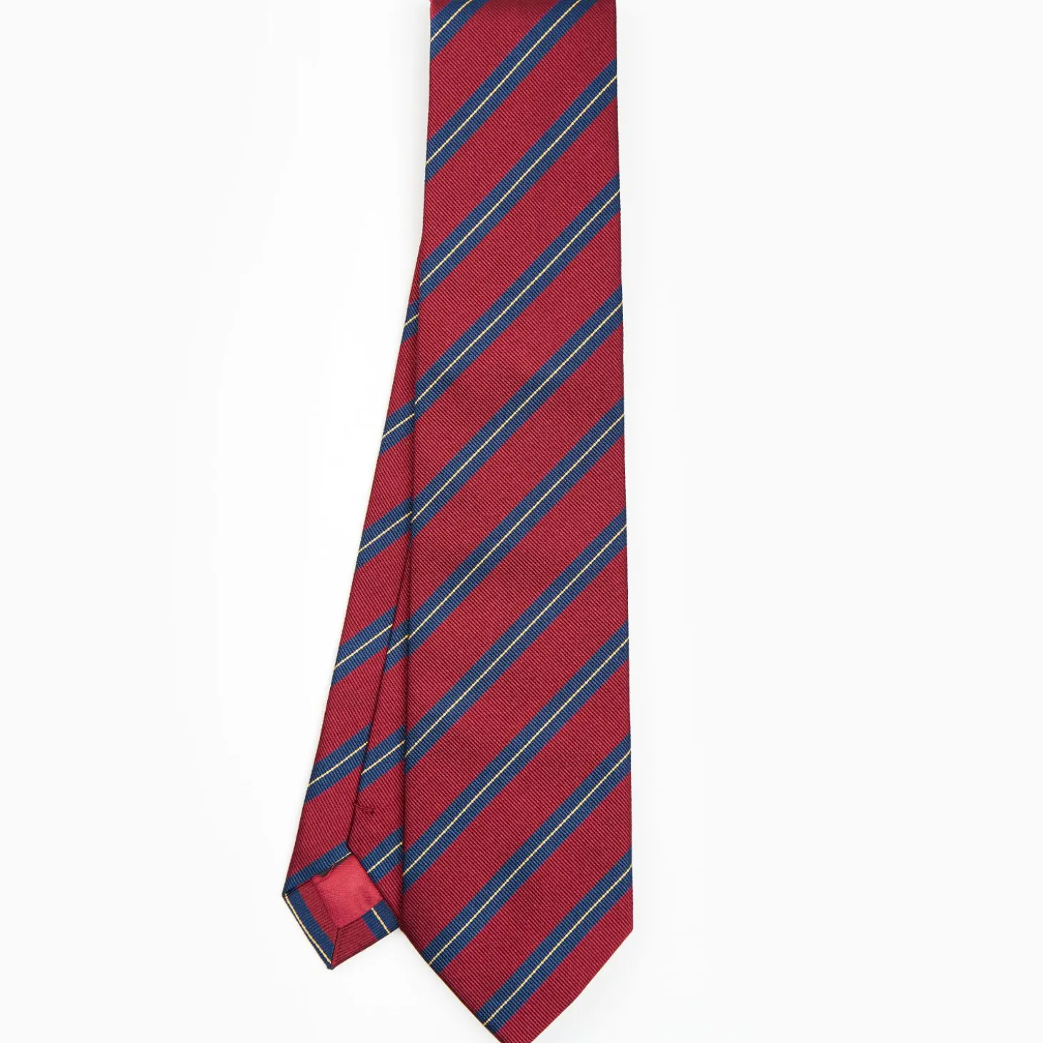 Burgundy Sartorial Striped Silk Tie