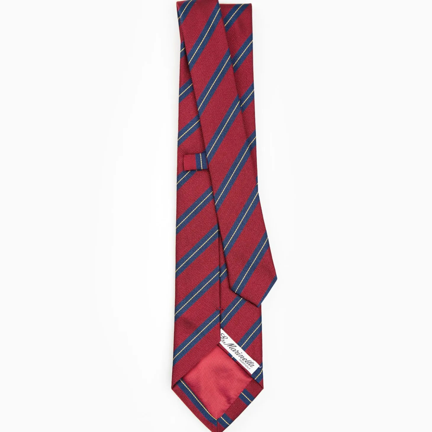 Burgundy Sartorial Striped Silk Tie
