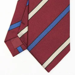 Burgundy Sartorial Striped Tie