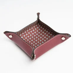Burgundy Small Leather Vide00A0Poche