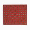 Burgundy Small Wallet In Silk And Leather