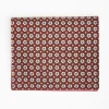 Burgundy Small Wallet In Silk And Leather