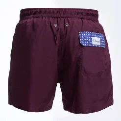 Burgundy Swim Short - Plain Colour
