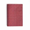 Burgundy Vertical Wallet In Silk And Leather