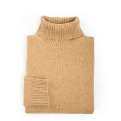 Camel Cashmere Turtleneck