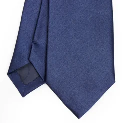Cerimonial Solid Blue Silk Satin Tie