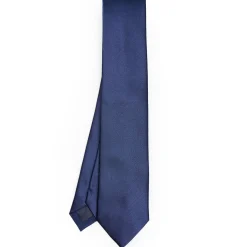 Cerimonial Solid Blue Silk Satin Tie