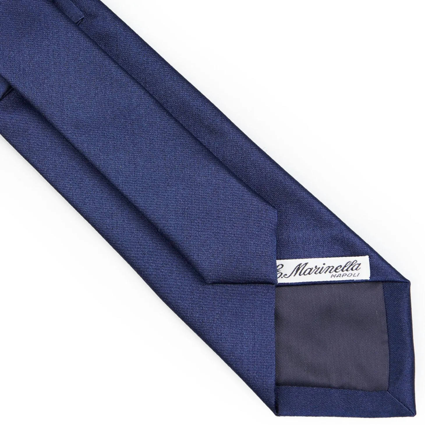 Cerimonial Solid Blue Silk Satin Tie