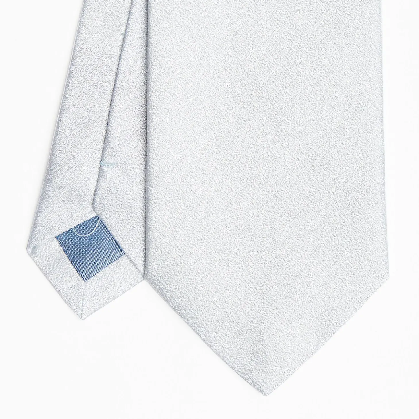 Cerimonial Solid Light Blue Silk Satin Tie