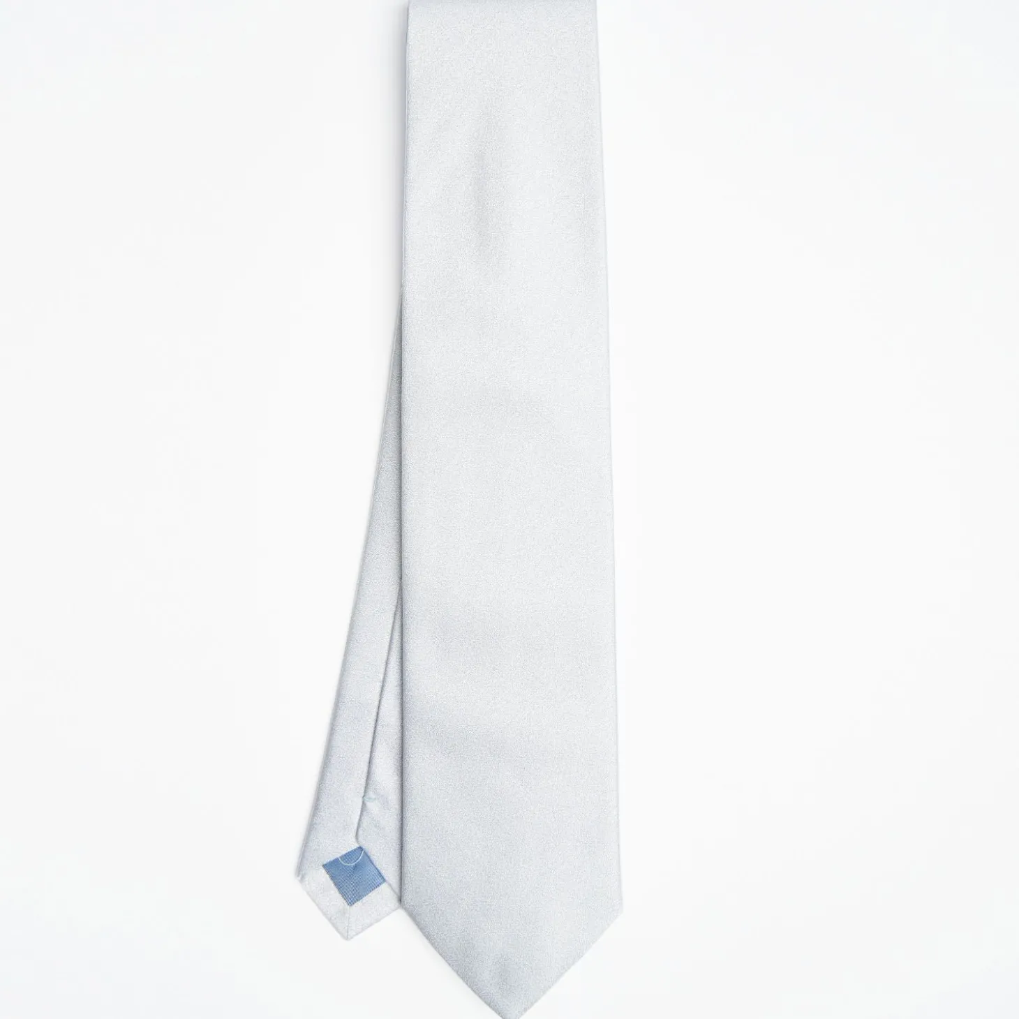 Cerimonial Solid Light Blue Silk Satin Tie
