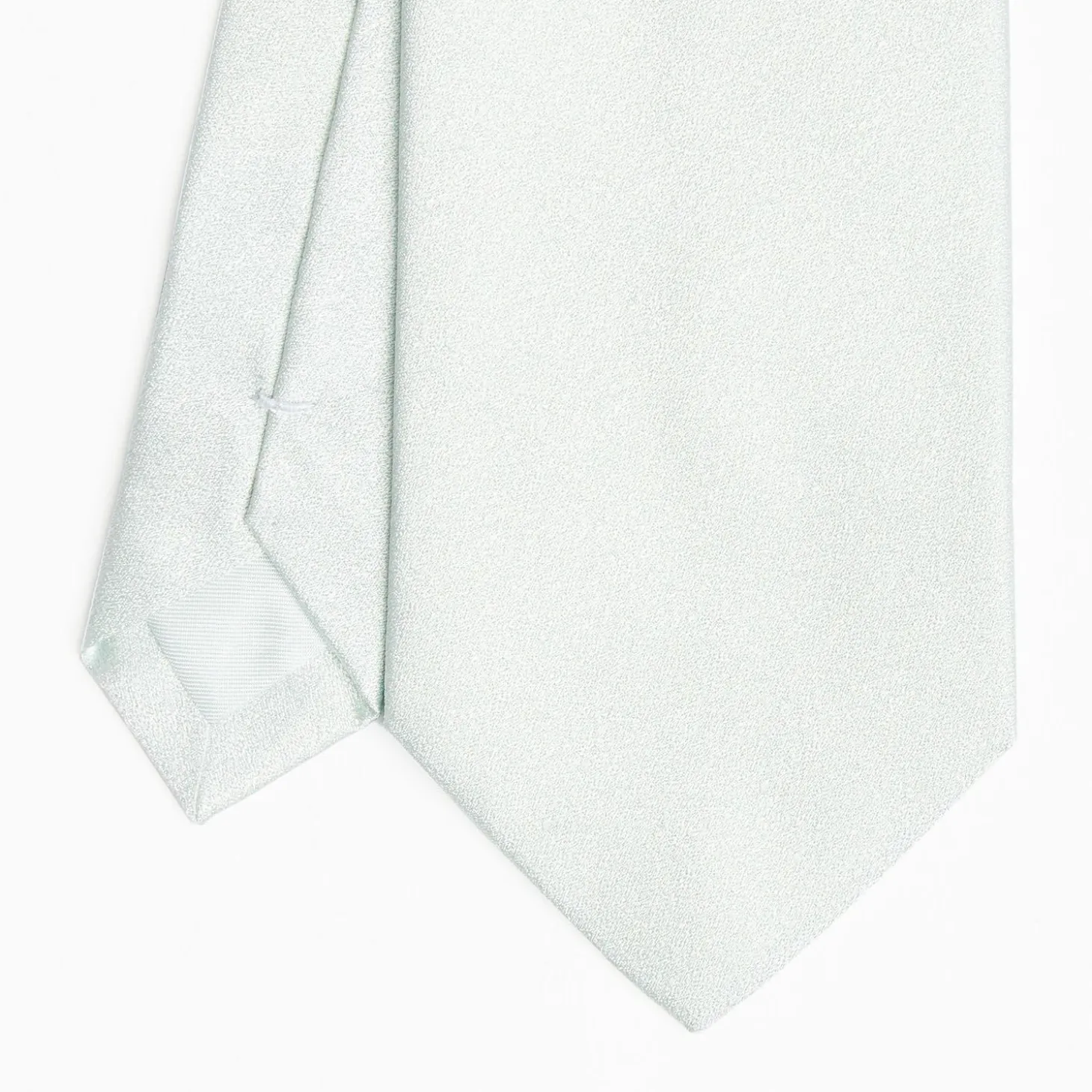 Cerimonial Solid Light Green Silk Satin Tie