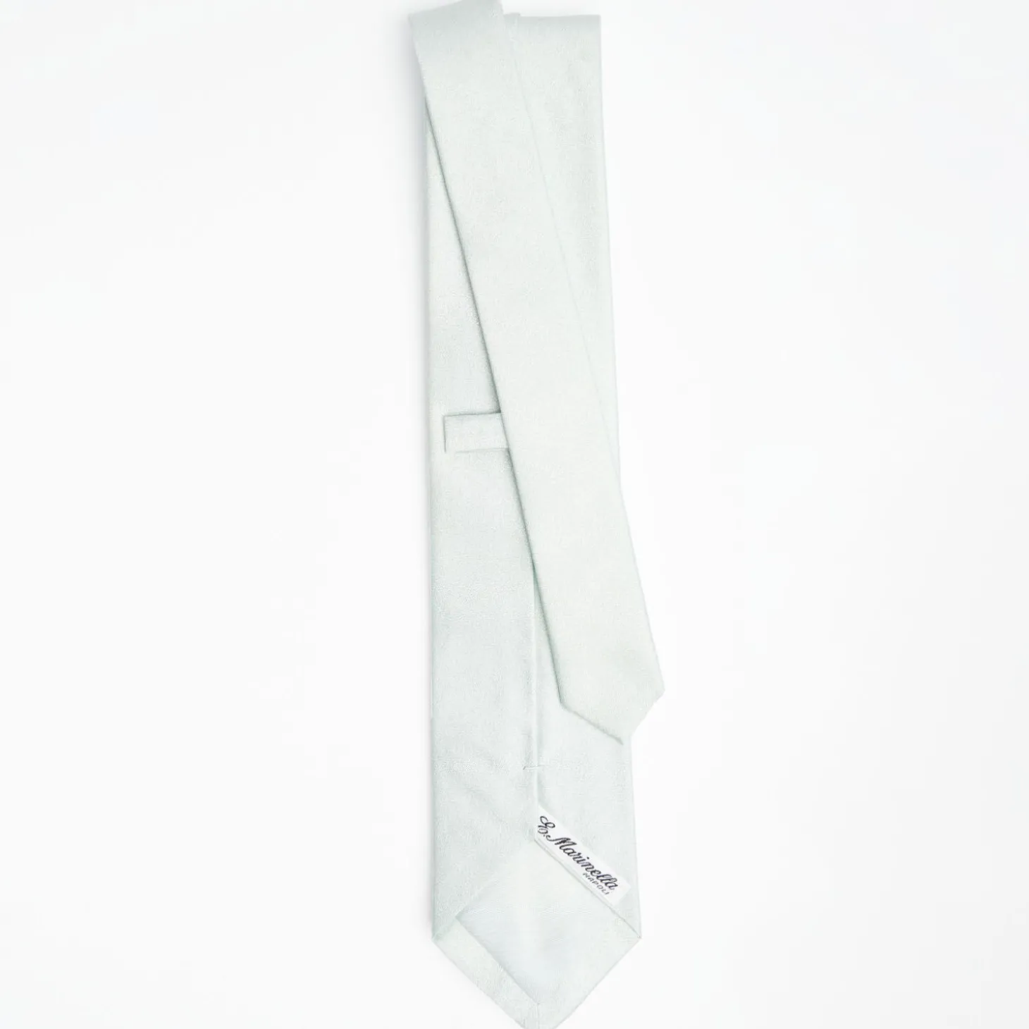 Cerimonial Solid Light Green Silk Satin Tie