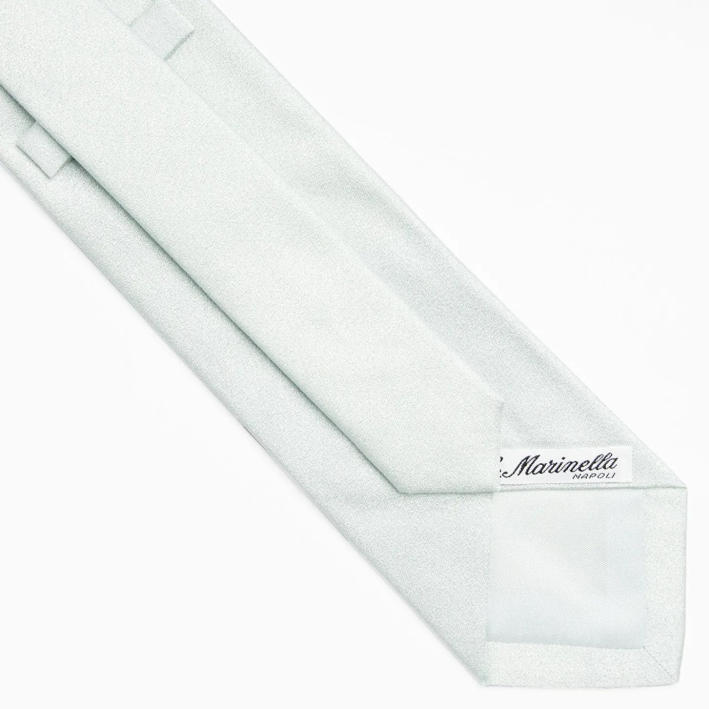 Cerimonial Solid Light Green Silk Satin Tie