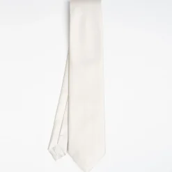 Cerimonial Solid Light Grey Silk Satin Tie