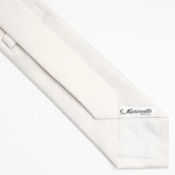 Cerimonial Solid Light Grey Silk Satin Tie