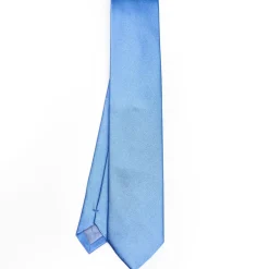 Cerimonial Solid Powder Blue Silk Satin Tie