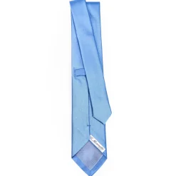 Cerimonial Solid Powder Blue Silk Satin Tie