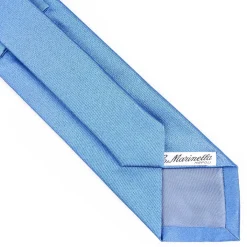 Cerimonial Solid Powder Blue Silk Satin Tie