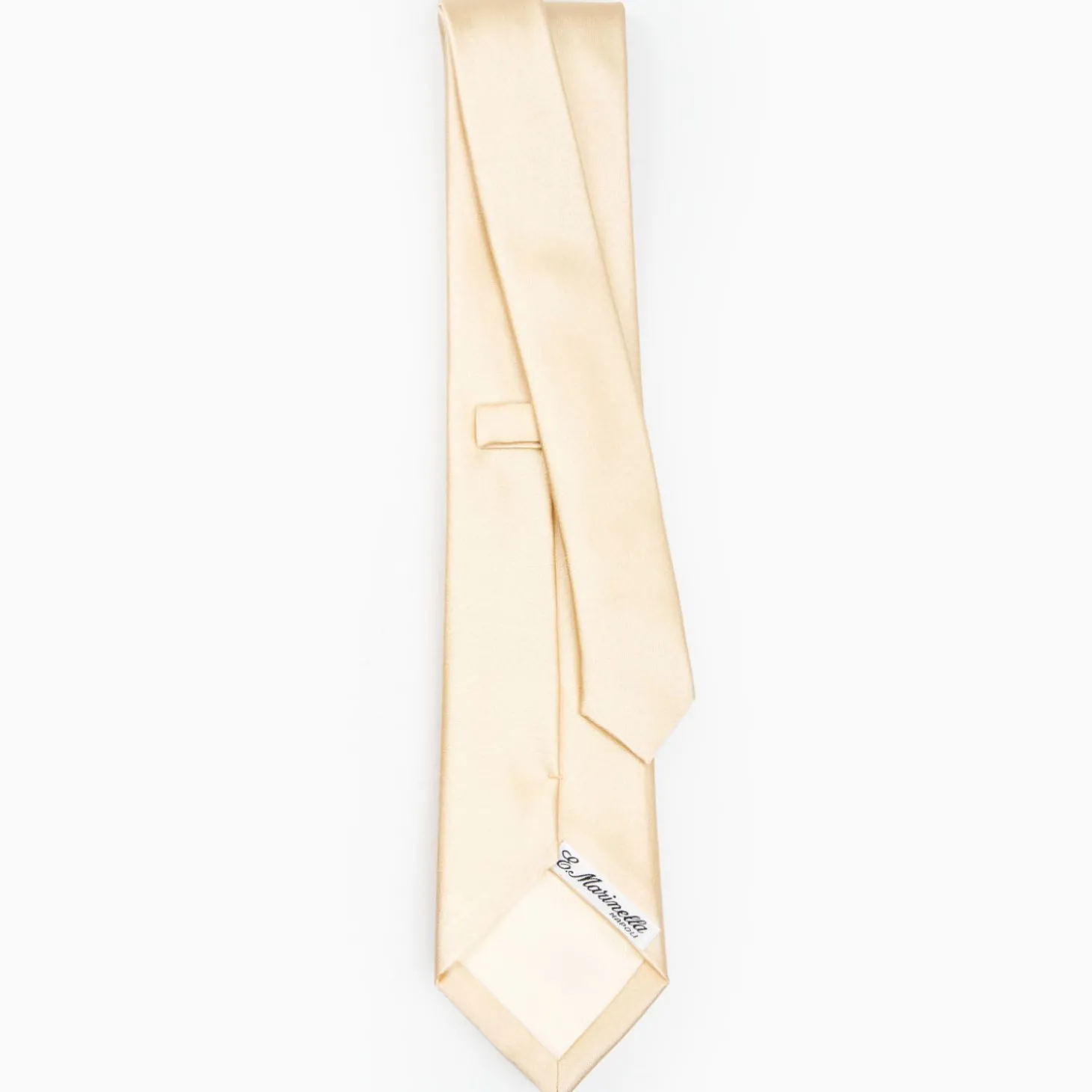 Cerimonial Solid Yellow Silk Satin Tie