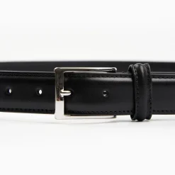 Classic Black Leather Belt 30 Mm