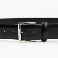 Classic Black Leather Belt 35 Mm