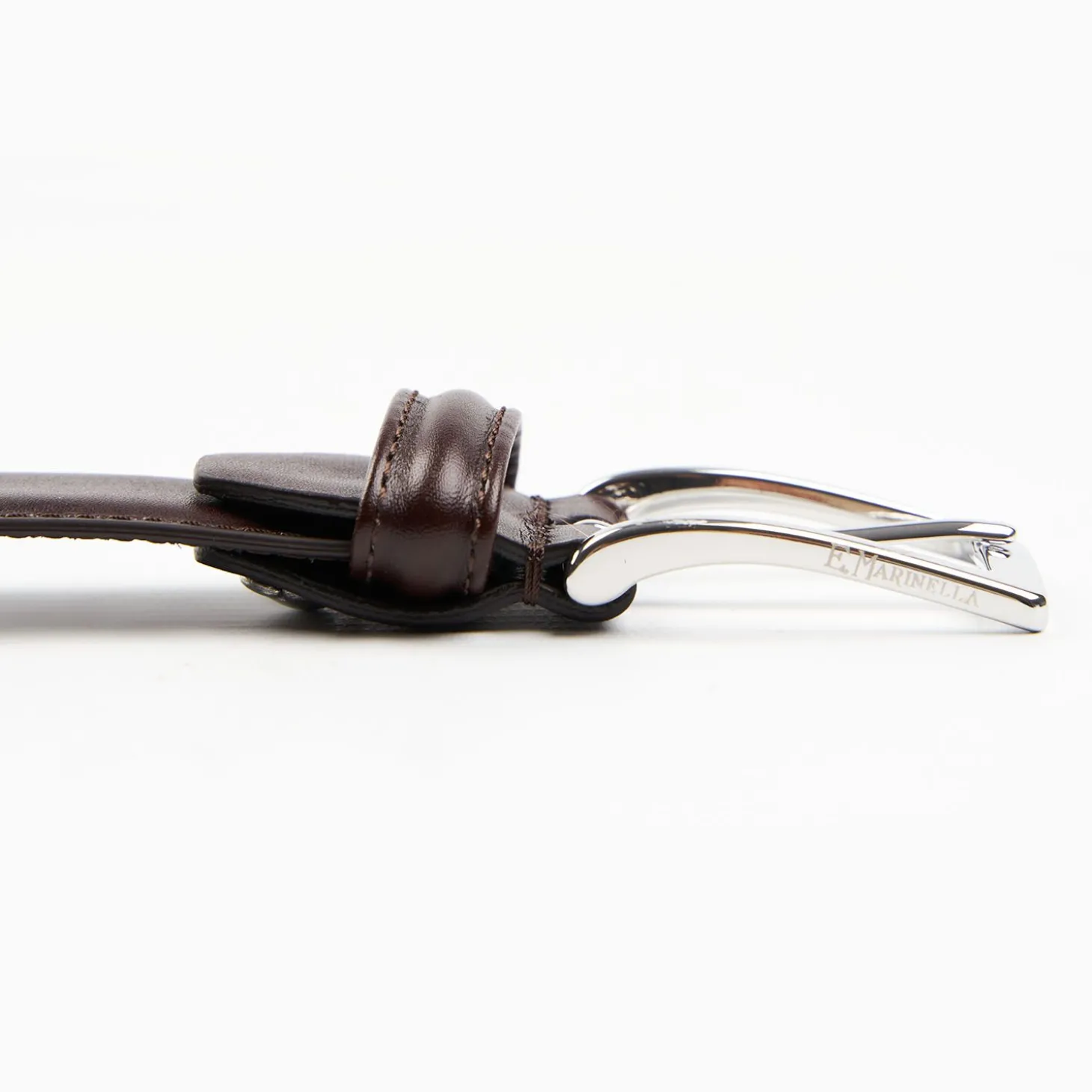 Classic Chocolate Dark Leather Belt 30 Mm