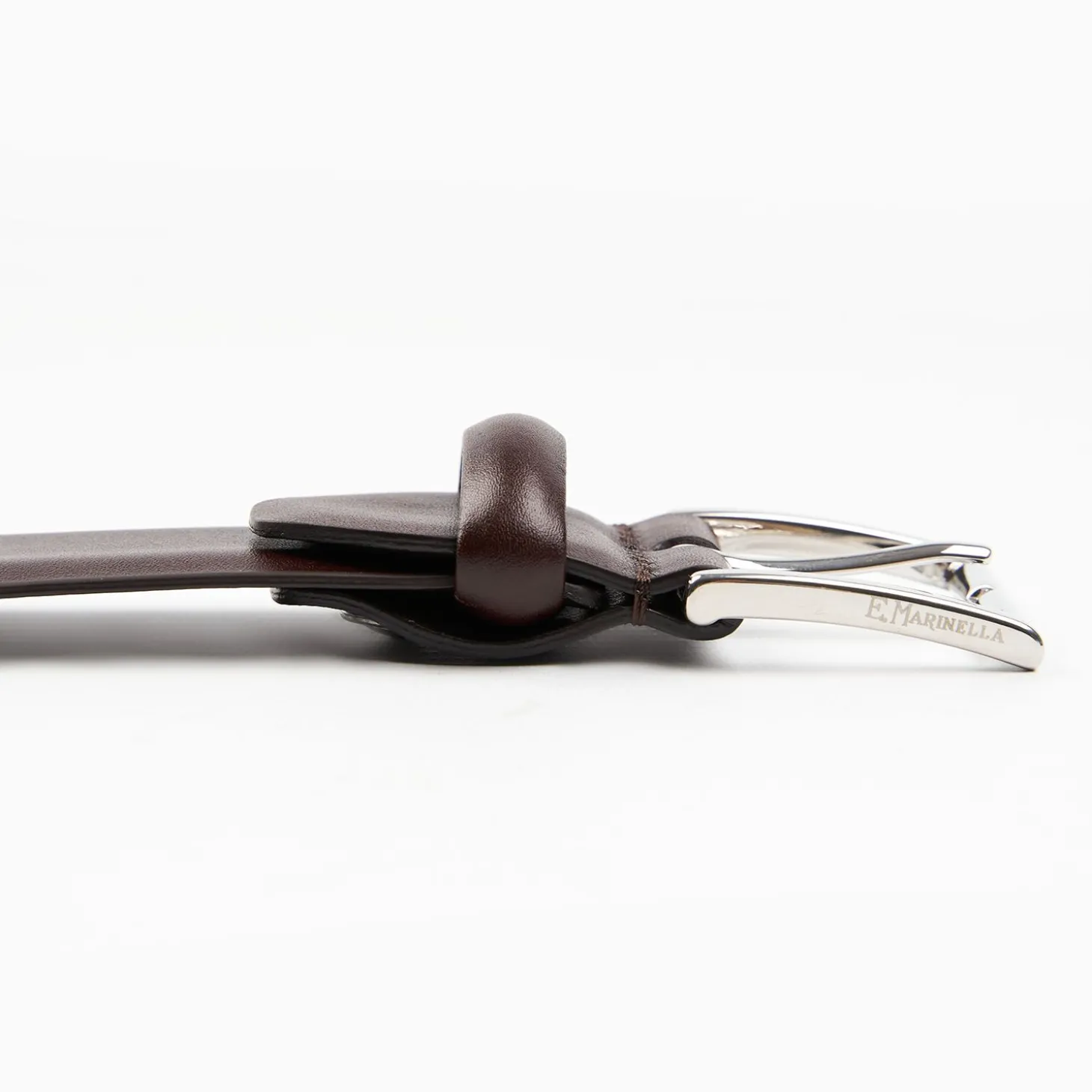 Classic Chocolate Dark Leather Belt 35 Mm