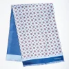 Dark And Light Blue Double Silk Scarf