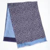 Dark And Light Blue Double Silk Scarf