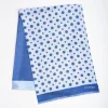Dark And Light Blue Double Silk Scarf