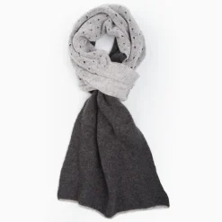 Dark And Light Gray Dots Cashmere Neck Warmer