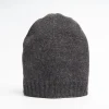 Dark And Light Grey Bicolor Cashmere Beanie