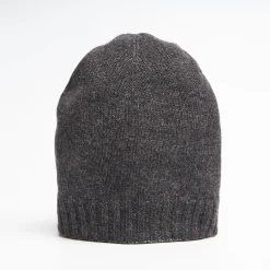 Dark And Light Grey Bicolor Cashmere Beanie