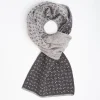 Dark And Light Grey Two-Tone Cashmere Neck Warmer