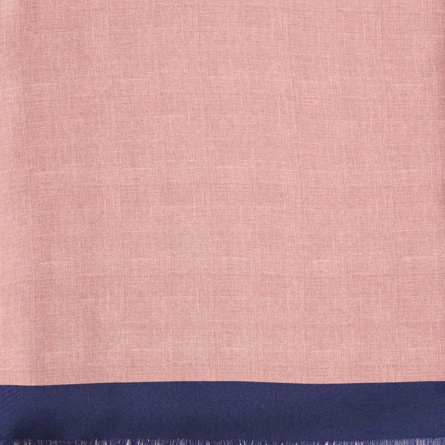 Dark Blue And Pink Double Silk Scarf