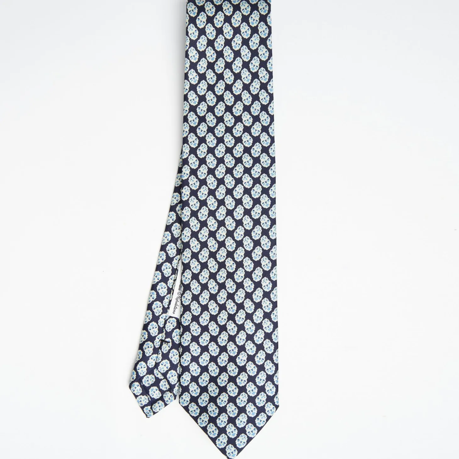 Dark Blue Archivio Collection Silk Tie 1938-1-01