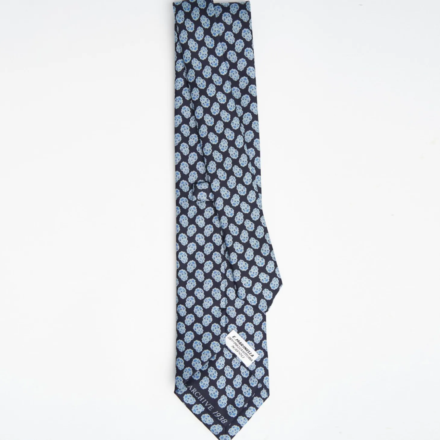 Dark Blue Archivio Collection Silk Tie 1938-1-02