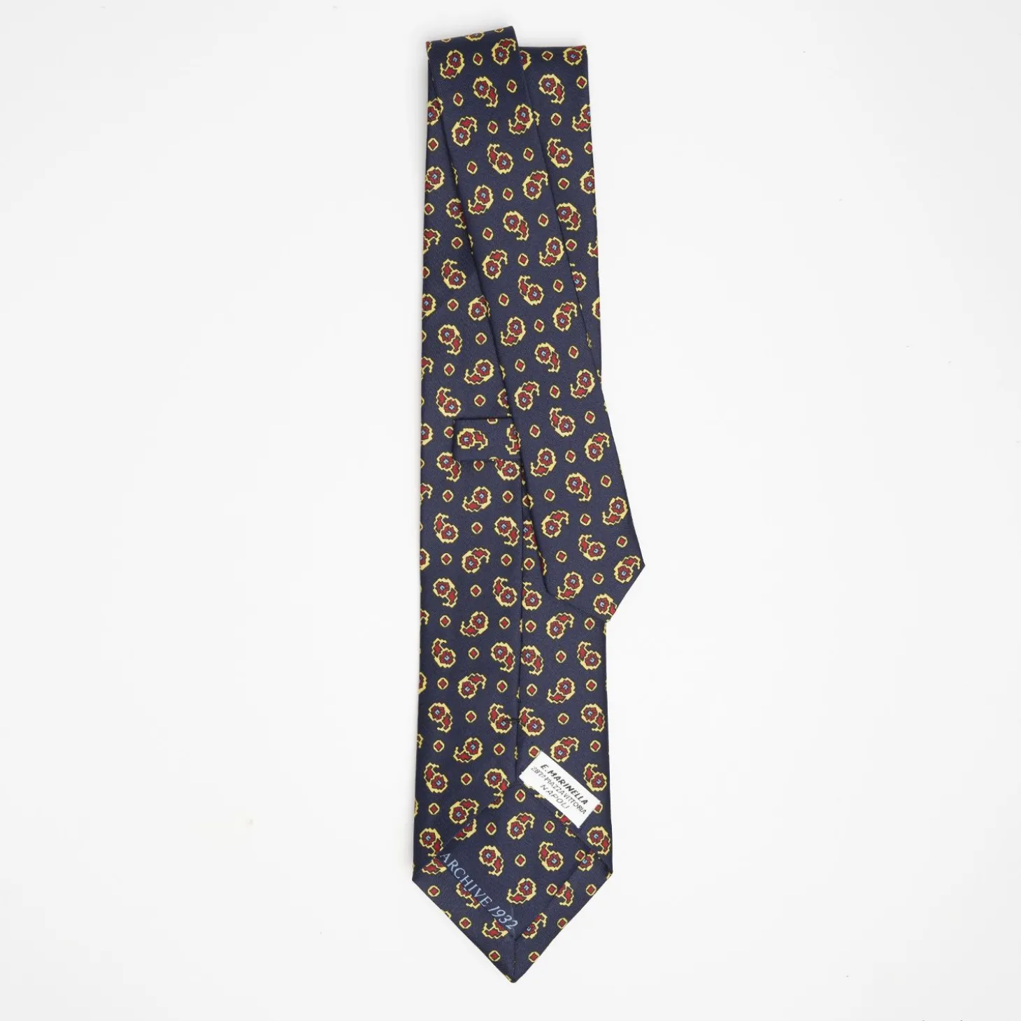 Dark Blue Archivio Collection Silk Tie 1932_01