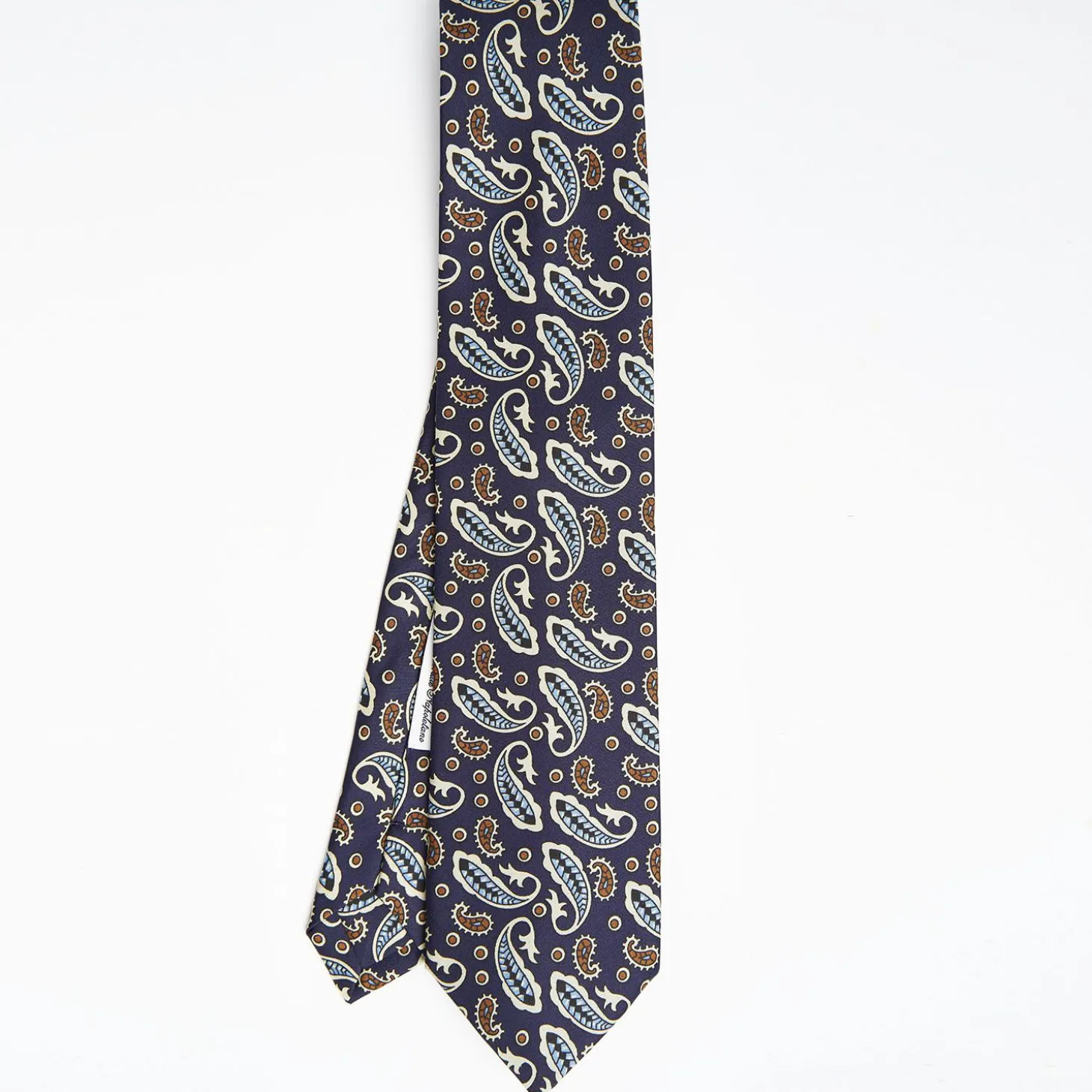 Dark Blue Archivio Collection Silk Tie 1930-1-01