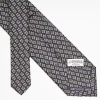 Dark Blue Archivio Collection Silk Tie 1934-01