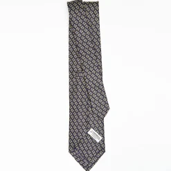 Dark Blue Archivio Collection Silk Tie 1934-01