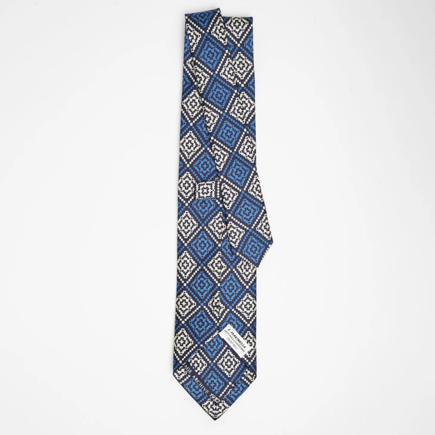 Dark Blue Archivio Collection Silk Tie 1982_01