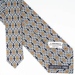 Dark Blue Archivio Collection Silk Tie 1986-02