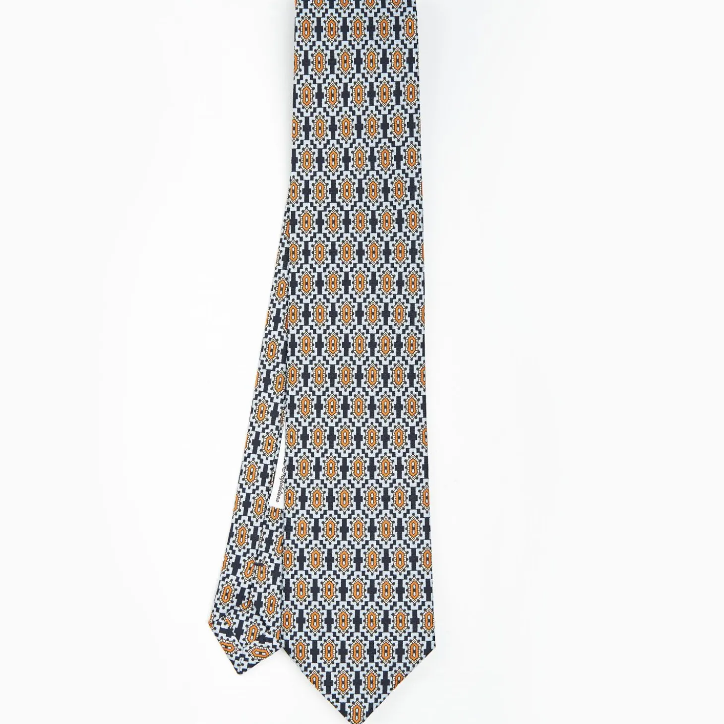 Dark Blue Archivio Collection Silk Tie 1986-02