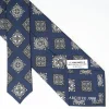 Dark Blue Archivio Collection Silk Tie 1988-01