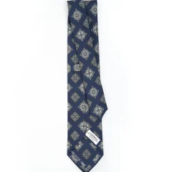 Dark Blue Archivio Collection Silk Tie 1988-01