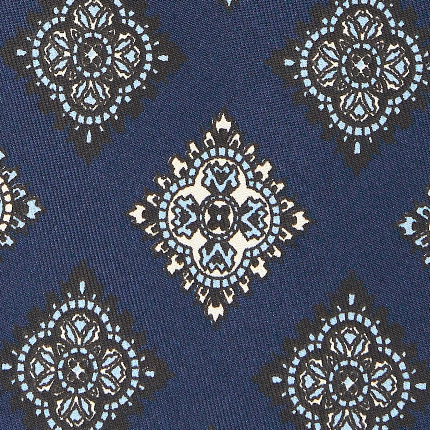 Dark Blue Archivio Collection Silk Tie 1988-01
